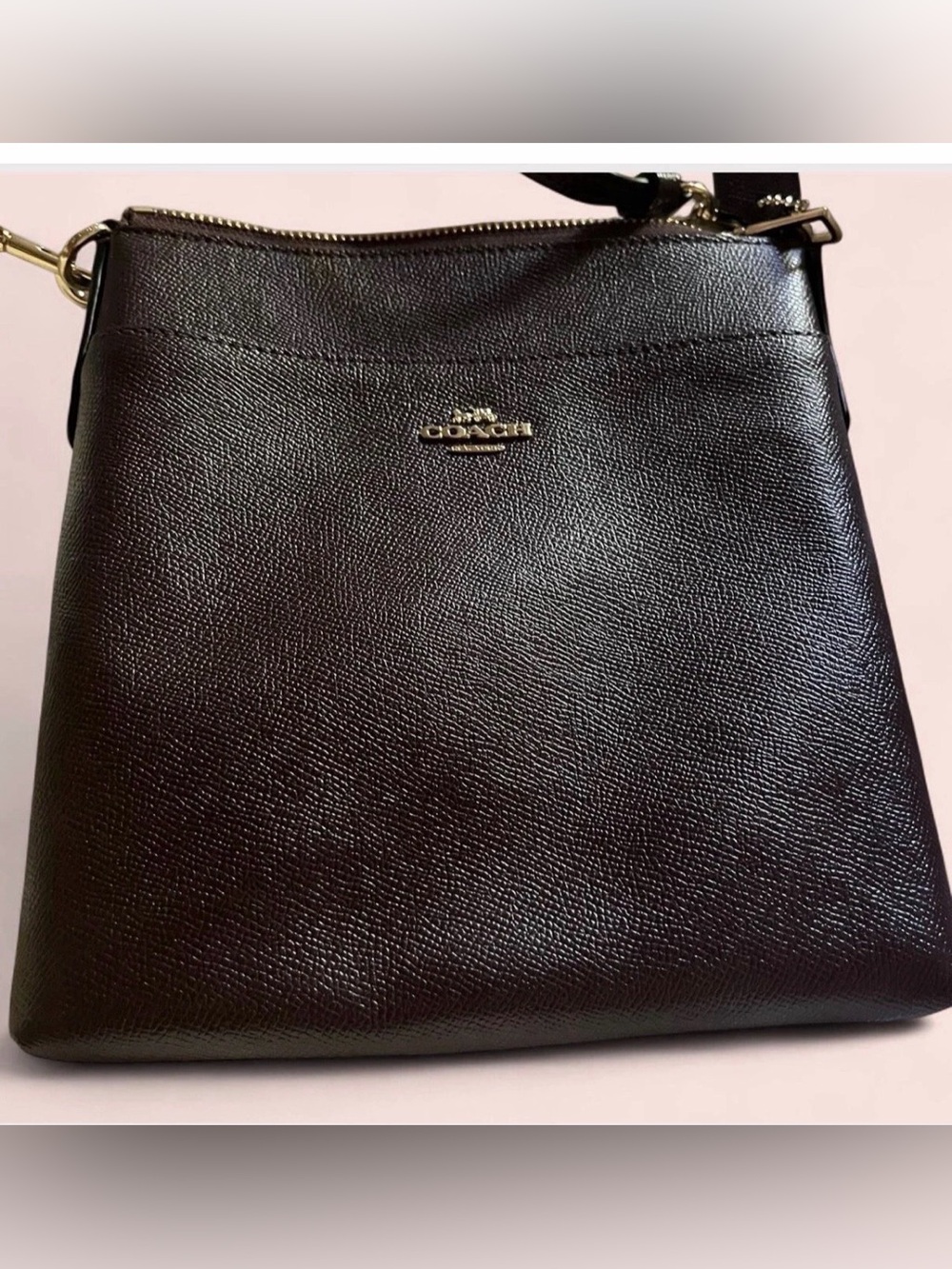Coach Dark Brown Kitt Messenger Crossbody Bag